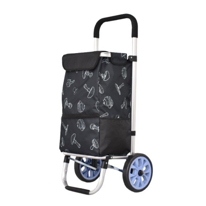 Пазарска Количка 10103-7, Текстил, 95/32/22 см, Черна