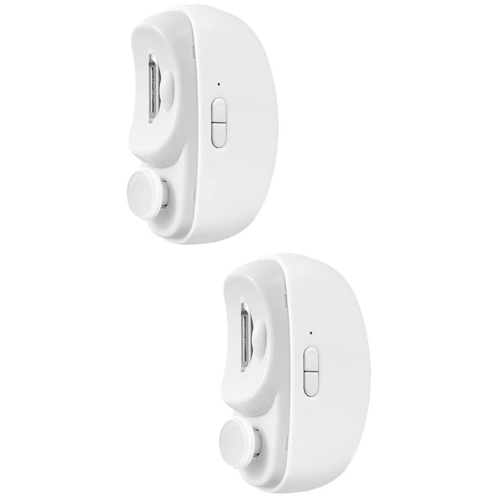 Cutter electric unghiile 2 in 1, alb, 8.50x6.80x3.30cm, multifunctional, pentru adulti si copii