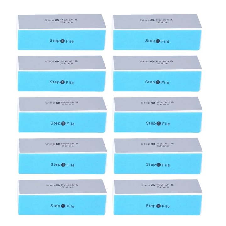 Bloc de polishare unghiilor, 4 fete, multicolor, 9x2.7x3.5cm