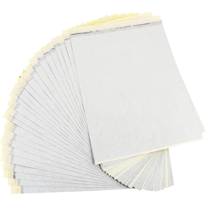 Hartie de transfer pentru tatuaje, 30 foi, gri, 29.70x21.00cm