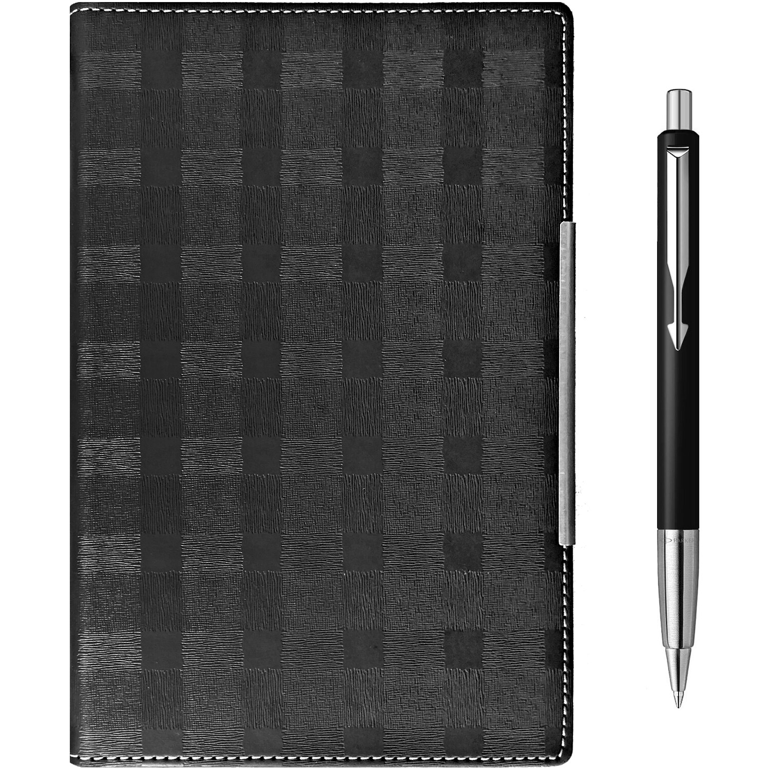 Set Parker: Pix Vector, Negru + Agenda A5