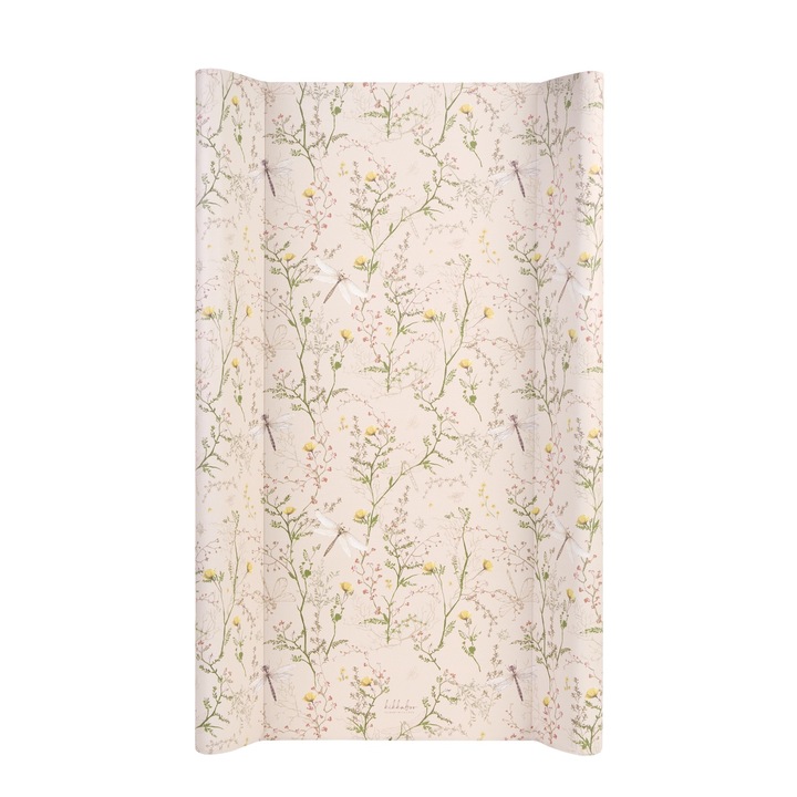 Мека PVC подложка за повиване Kikkaboo, Размери 50х80см, Secret Garden Beige