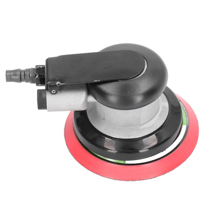 Slefuitor orbital aer, pneumatic de 5 inci, cu 5 bucati de smirghel pentru lucrari auto, imbinare in stil american