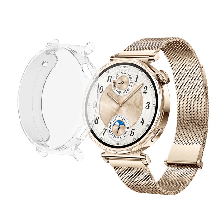 Husa protectie Nordic pentru Huawei GT5 Pro, 42mm, transparenta