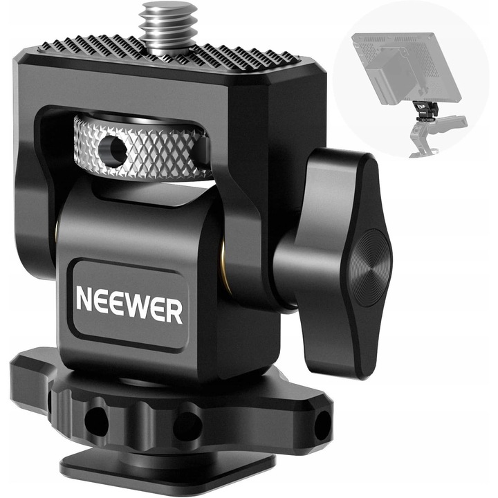 Професионална 4,2 кг 3D 360° глава за ISO педал NEEWER MA002 с резба 1/4"