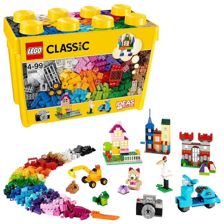 LEGO Classic 10698 Nagy méretű kreatív építőkészlet LEGO alaplappal