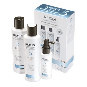 Set Nioxin System 5: Sampon, 150 ml + Balsam, 150 ml + Tratament leave-on, 50 ml Set Nioxin System 5: Sampon, 150 ml + Balsam, 150 ml + Tratament leave-on, 50 ml
