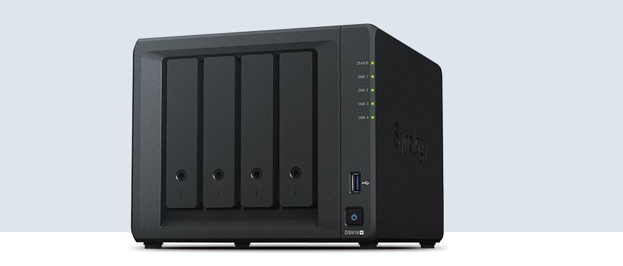 Synology DS918+ 4ベイCrucial P3 500GB NAS Synology DS918+ 4 Bay Desktop NAS Enclosure : Amazon.co.uk