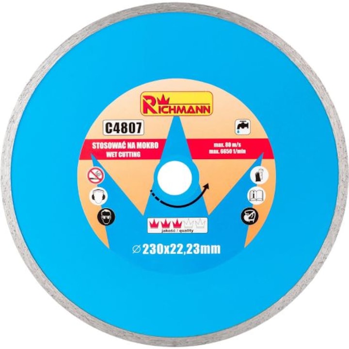 Richmann Gyémántkorong, Kerámialapokhoz, 230 mm/22,23 mm,