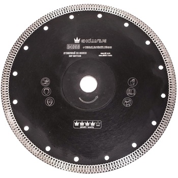 Disc diamantat turbo subtire, placi ceramice, taiere umeda si uscata, 230 mm/22.23 mm, Richmann Exclusive Disc diamantat turbo subtire, placi ceramice, taiere umeda si uscata, 230 mm/22.23 mm, Richmann Exclusive