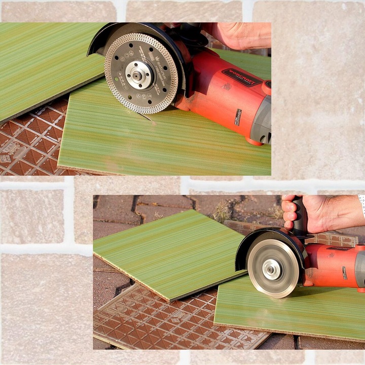 Vékony turbó gyémántpenge, kerámialapok, nedves és száraz vágás, 115 mm/22,23 mm, Richmann Exclusive