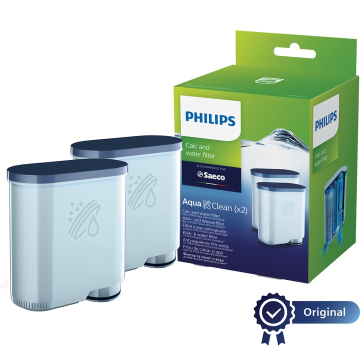 Set 2 bucati Filtru de apa Philips Saeco AquaClean CA6903/22