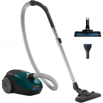 Aspirator cu sac Philips PowerGo FC8246/09, 750 W, Perie Turbo, Filtru Antialergic, Tub Telescopic, Verde Aspirator cu sac Philips PowerGo FC8246/09, 750 W, Perie Turbo, Filtru Antialergic, Tub Telescopic, Verde