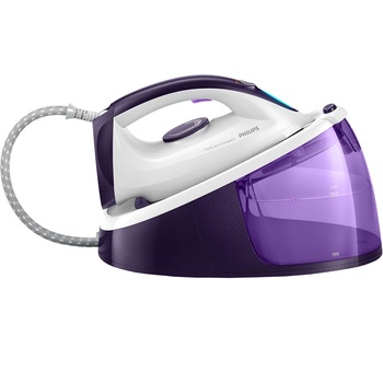 Statie de calcat Philips FastCare Compact GC6730/30, 2400 W, Talpa Ceramica, 1.3l, 5.2 bar, 110 g/min, Alb/Mov Statie de calcat Philips FastCare Compact GC6730/30, 2400 W, Talpa Ceramica, 1.3l, 5.2 bar, 110 g/min, Alb/Mov