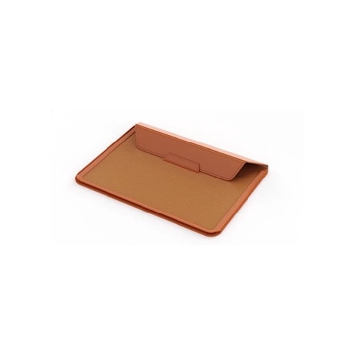 Laptoptáska, 13 hüvelykes, levehető, állvánnyal, barna, 39x29x25cm