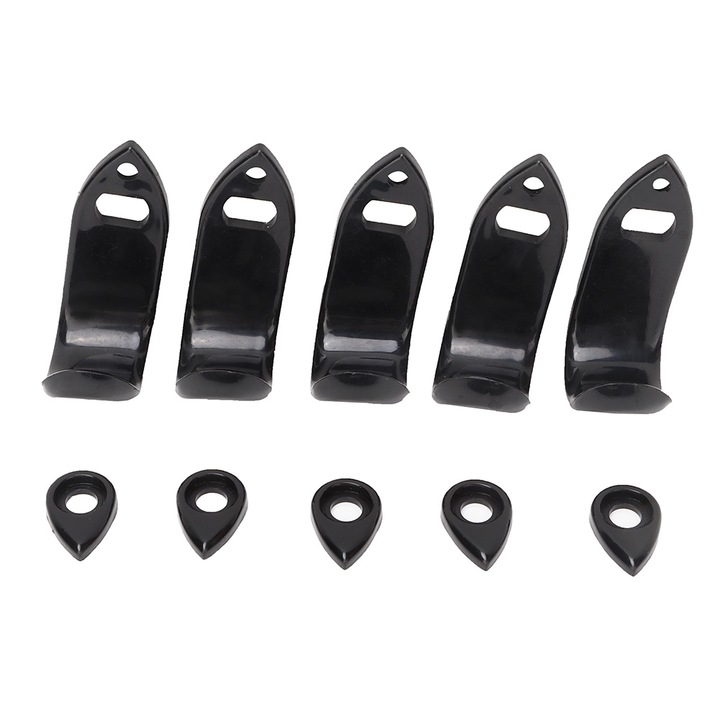 Комплект от 5 опори за палци, Enforose, пластмаса, черна