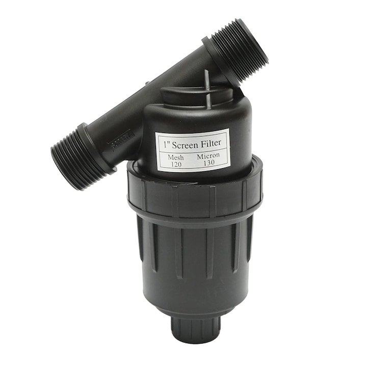 Filtru Y plastic cu sita 1 inch, 32mm pentru tub, furtun de irigare