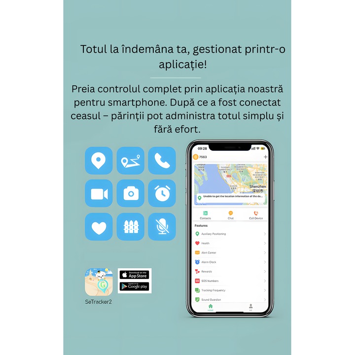 Ceas Smartwatch VeReTech Camera Full HD