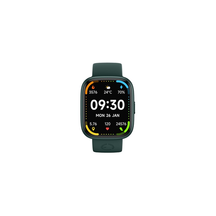 Смарт часовник EcoWatch 6, 1,83" TFT-LCD, IP68, зелен