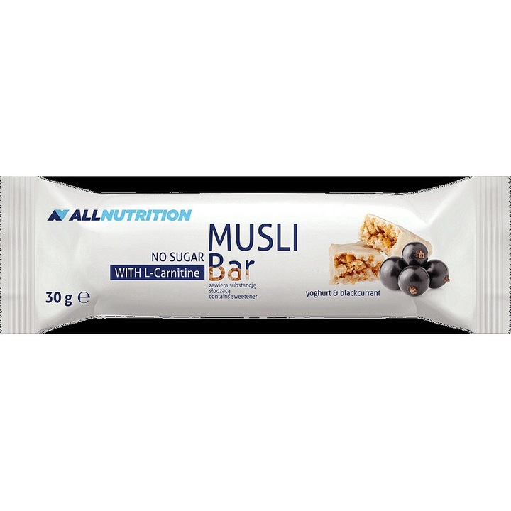 Бар, мюсли 30g, кисело мляко и касис - Allnutrition
