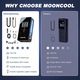 Pompa Aer Multifunctionala, Electrica, Inteligenta, MOONCOOL, 150 PSI, 12V, 6000mAh Baterie, manometru, Oprire automata, LED, Power Bank