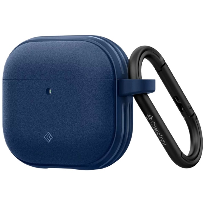 Husa Spigen Caseology Vault compatibila cu AirPods 4 Navy Blue