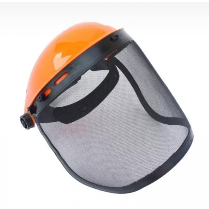 Casca protectie pentru motocoasa MX177, cu viziera din plasa, reglabila