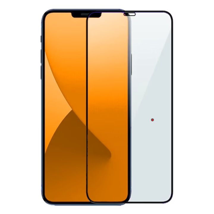 Folie Sticla, Compatibil Apple iPhone 14 Plus, Protectie Profesionala Ecran 3D, Full Cover- Negru