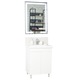 Set baza mobilier cu doua usi si lavoar ceramic+Oglinda cu Iluminare LED, BadenMob, Seria 733, 60cm, Alb