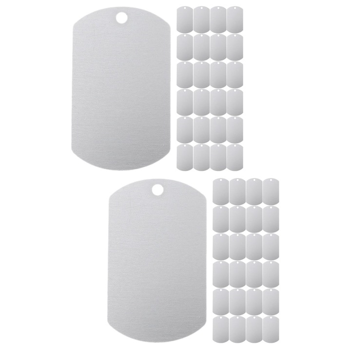 Medalion pentru caini, aluminiu, 3.80x2.50x0.10cm