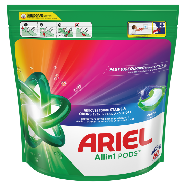 Ariel Capsule Color mosókapszula, 60 mosás