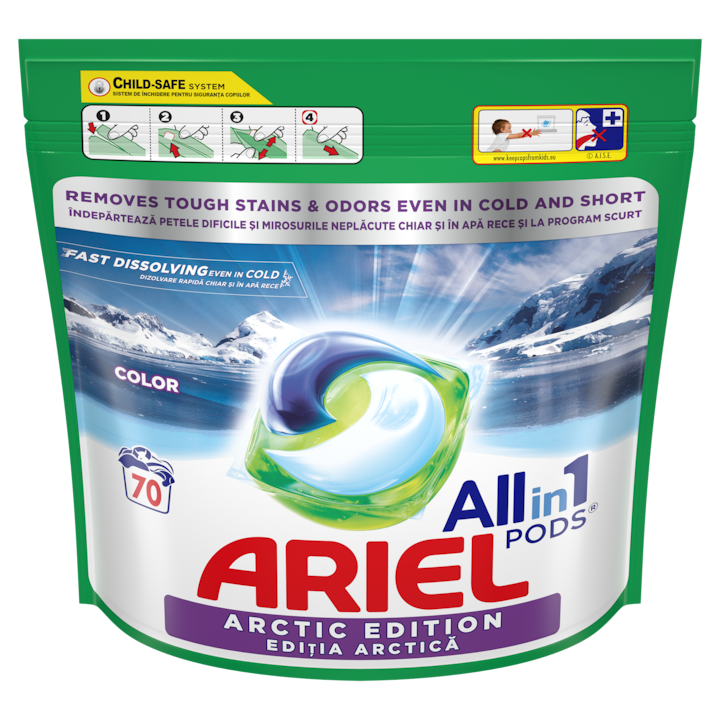 Ariel Capsule Arctic Edition Color mosókapszula, 70 mosás
