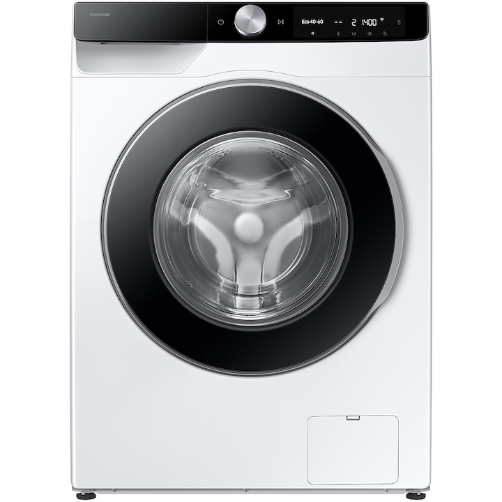 Samsung WW90DG6G94LKU4 mosógép, 9kg, A energiaosztály, AI vezérlés, AI mosás, automatikus adagolás, AI Ecobubble, Super Speed 39, Space Max, Hygiene Steam, digitális inverter motor, fehér