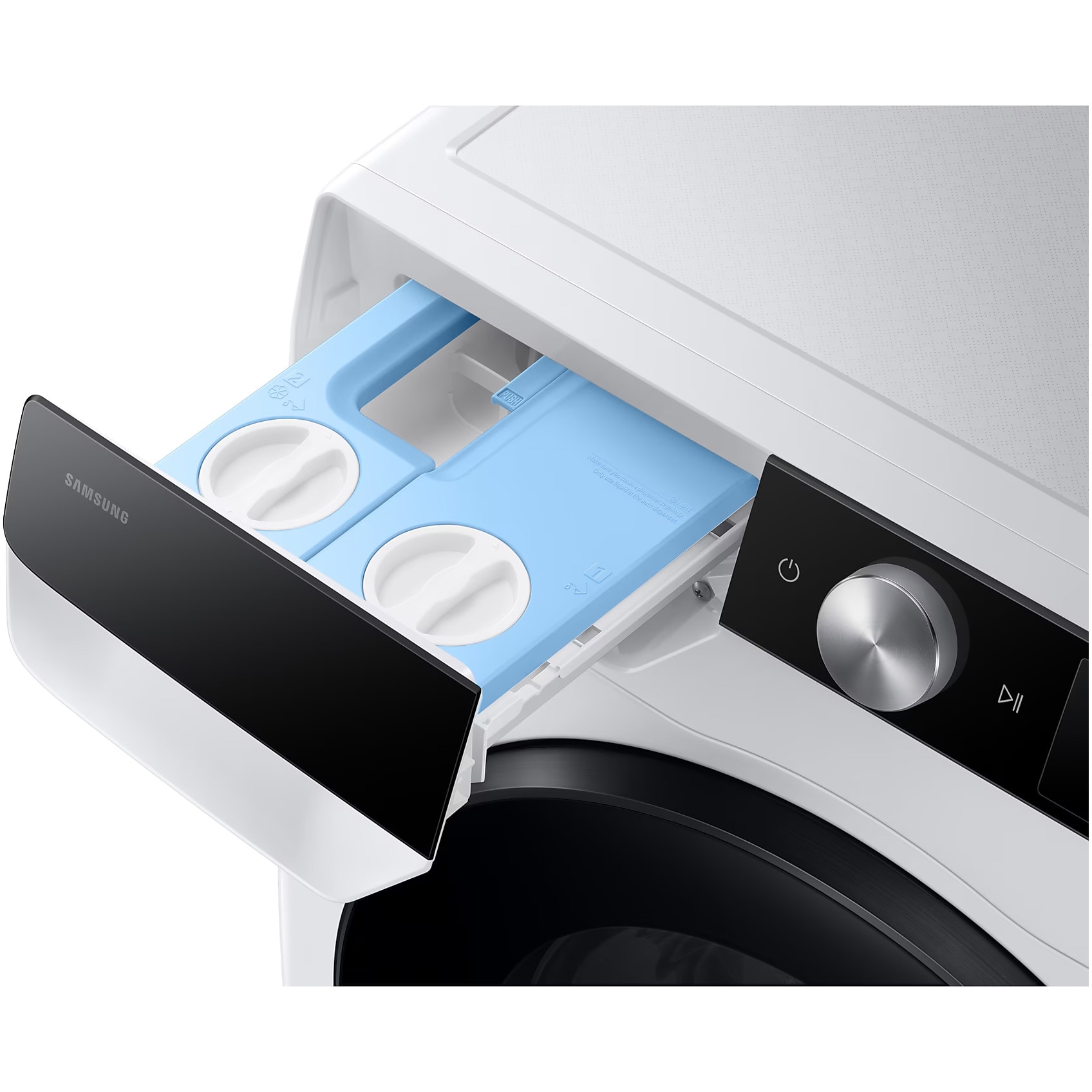 Masina de spalat rufe slim cu uscator Samsung WD90DG6G94BKU4, Spalare 9 kg, Uscare 5 kg, 1400 rpm, Clasa A, AI Control, AI Wash, Auto Dispense, Ai Ecobubble, Super Speed 39, Space Max, Smart Things WiFi, Digital Motor Inverter, Alb