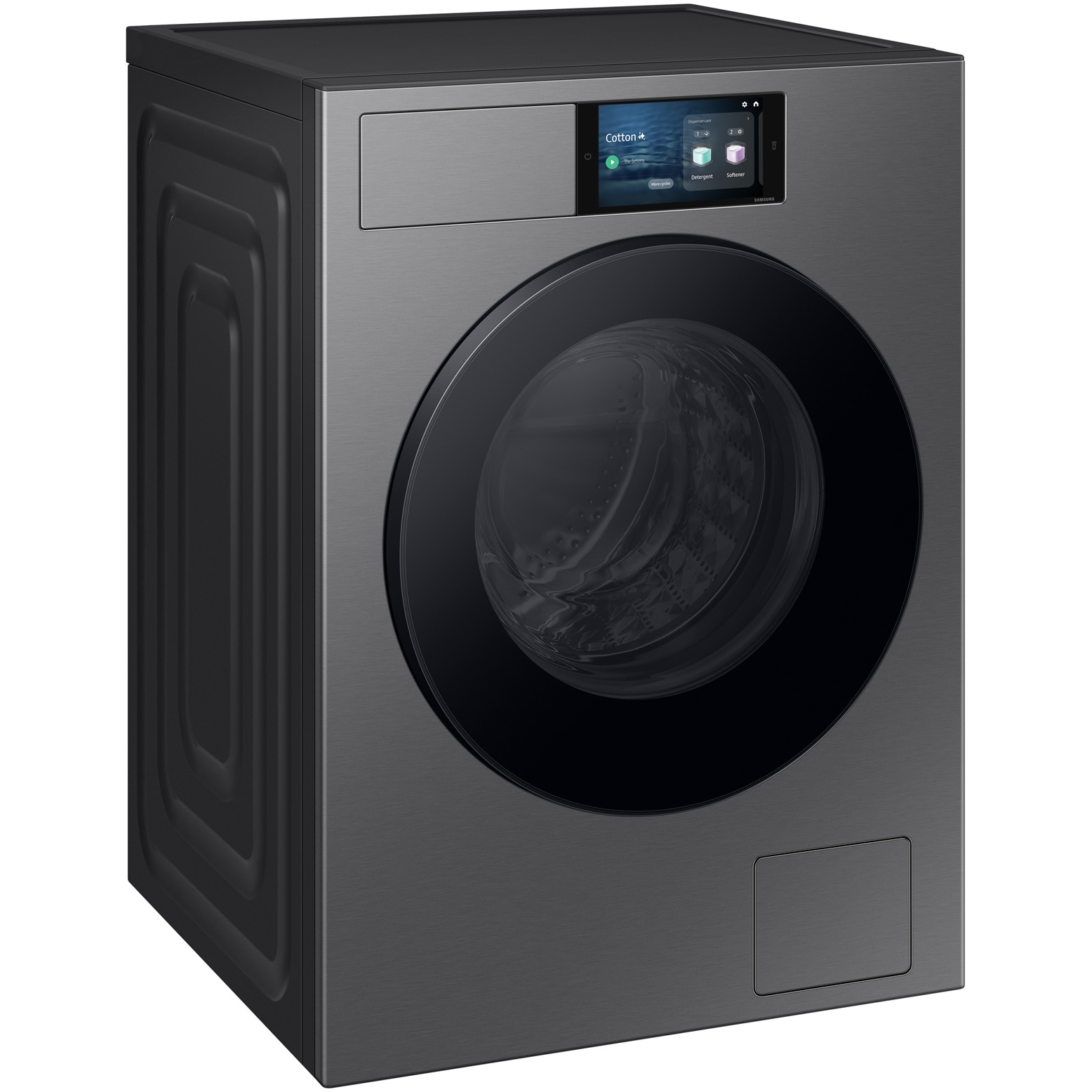 Masina de spalat rufe Samsung WF90F09C4SU4, 9 kg, 1400 rpm, Clasa A, AI Home 7" Display, AI Wash, Ai Ecobubble, Super Speed 39, Auto dispense, Smart Things, Digital Motor inverter