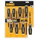 Set surubelnite 8 piese DeWALT DWHT65102-0 TOUGHSERIES, rezistenta la coroziune 10x, lame otel S2, varfuri MAX FIT pentru contact optim, maner bi-material confortabil