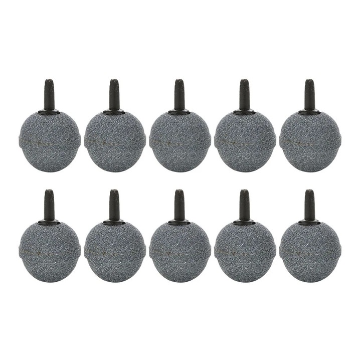 Pietre de aer pentru acvarii, 20 buc, forma sferica, material nisip, 3.50x2.00x2.00cm