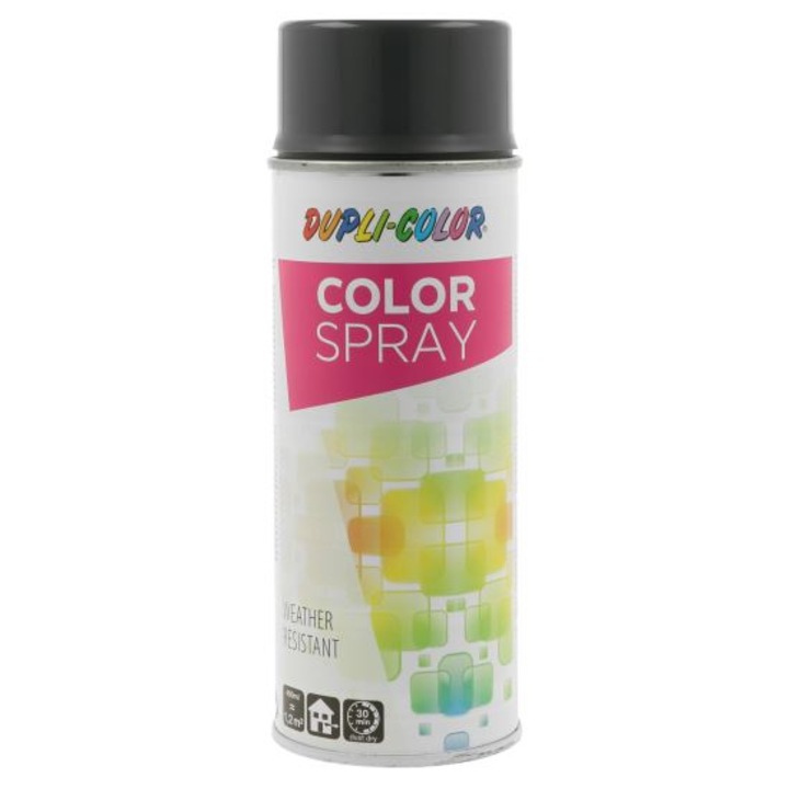 Vopsea spray decorativa DUPLI-COLOR Color Spray, RAL 7015 gri ardezie, 400ml