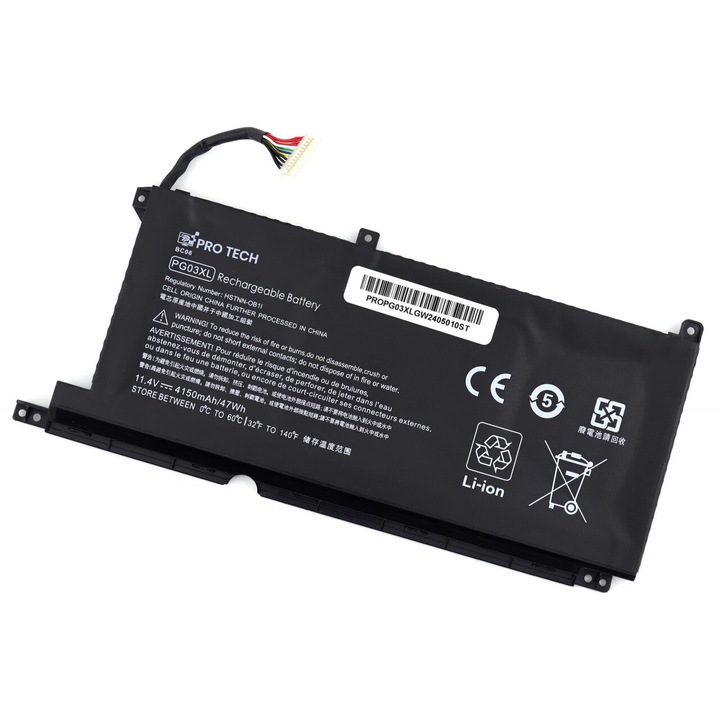 Baterie laptop PG03XL pentru HP Pavilion 15-DK0000 15-DK0989 Gaming Omen 5X FPC52 TPN-C141 TPN-Q229- Protech 47wh