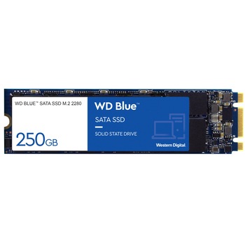Solid State Drive (SSD) WD Blue 3D, 250GB, SATA III, M.2 Solid State Drive (SSD) WD Blue 3D, 250GB, SATA III, M.2