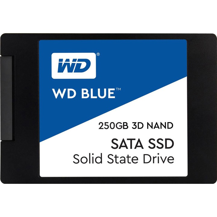 Solid State Drive (SSD) WD Blue 3D, 250 GB, SATA III, 2.5"