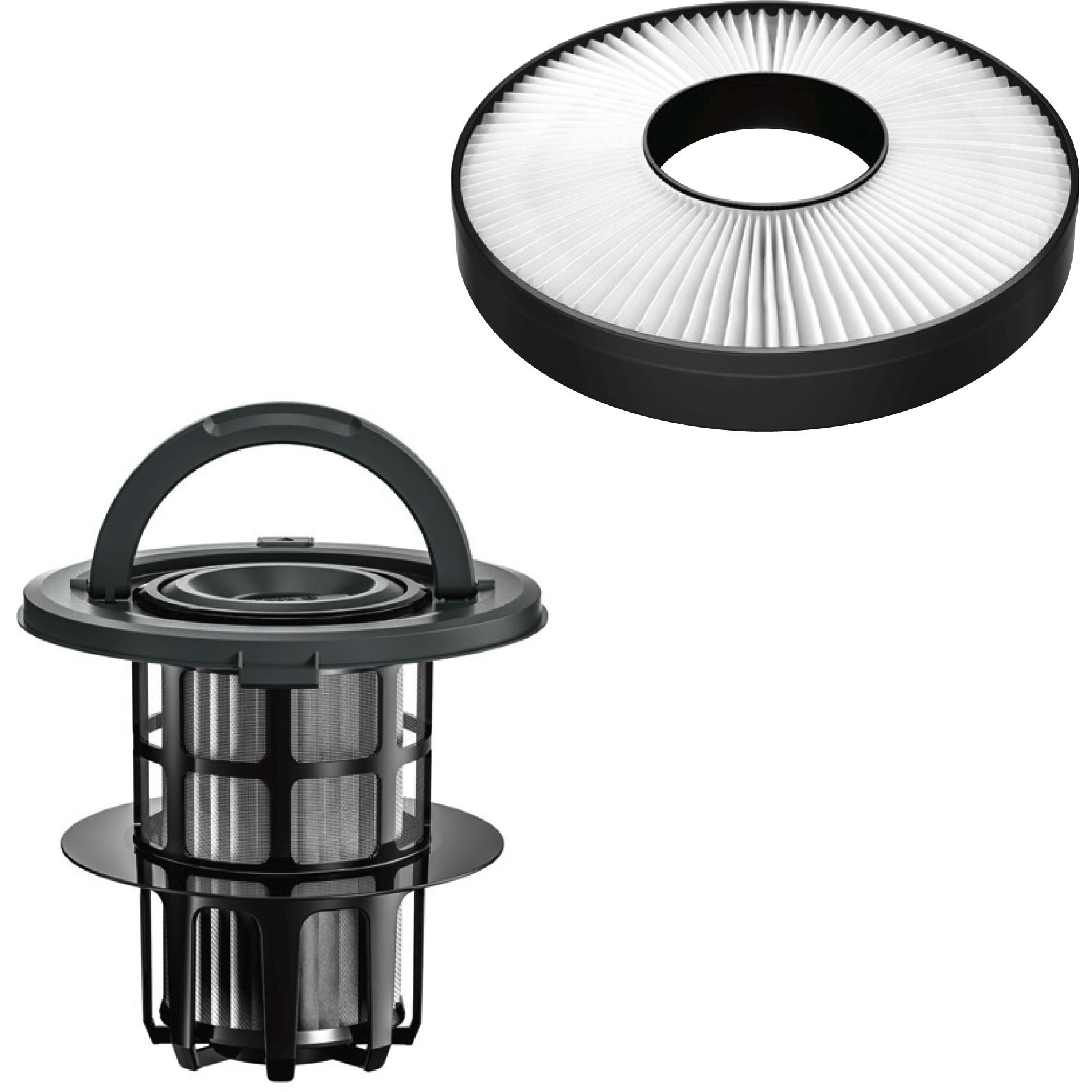 Aspirator fara sac, Bosch, Filtru HEPA, Albastru/Negru