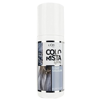 Spray colorant de 1 zi L'Oréal Paris Colorista Grey, 75 ml Spray colorant de 1 zi L'Oréal Paris Colorista Grey, 75 ml