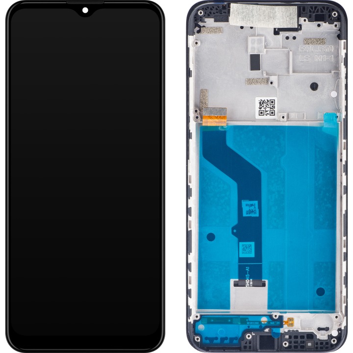 Сензорен дисплей Motorola Moto E7 Plus, с рамка, черен, Grip Pro, V81, сервизен пакет