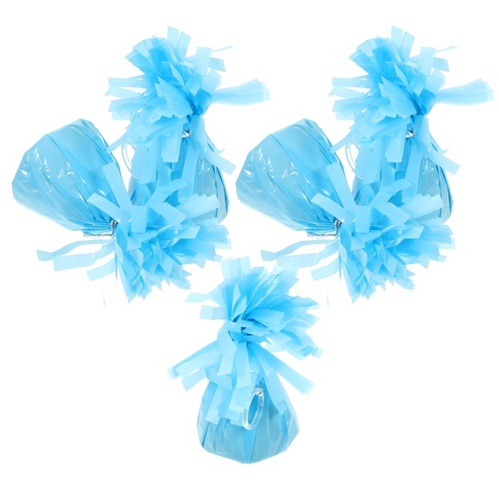 Set 5 greutati pentru baloane, multicolor, 12x5.7cm