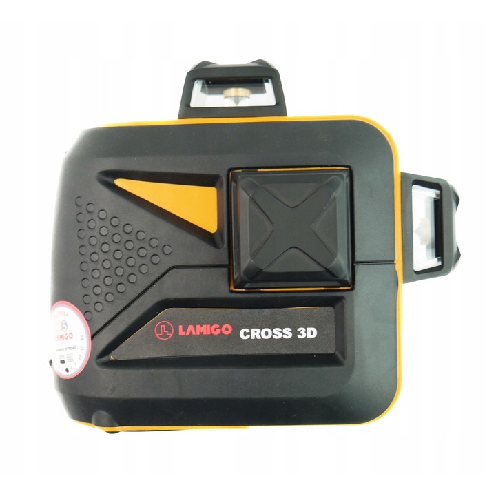 Laser cu cruce 360°, Lamigo, Cross 3d, Rosu, Auto-nivelare, Set, 8 elemente, Raza 20 m, Acumulator eficient, IP 44