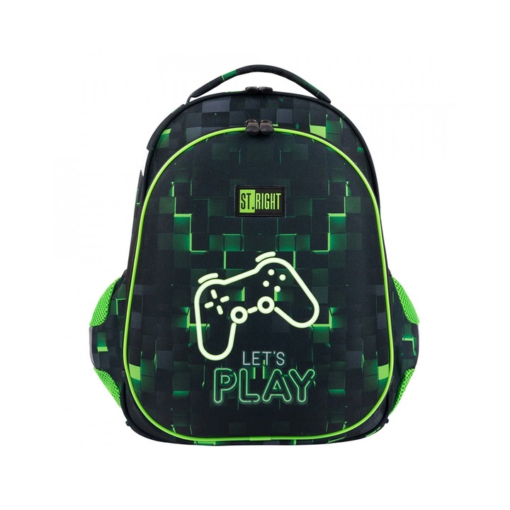 Ghiozdan Majewski, St Right HB01, 1 compartiment, Dark Game