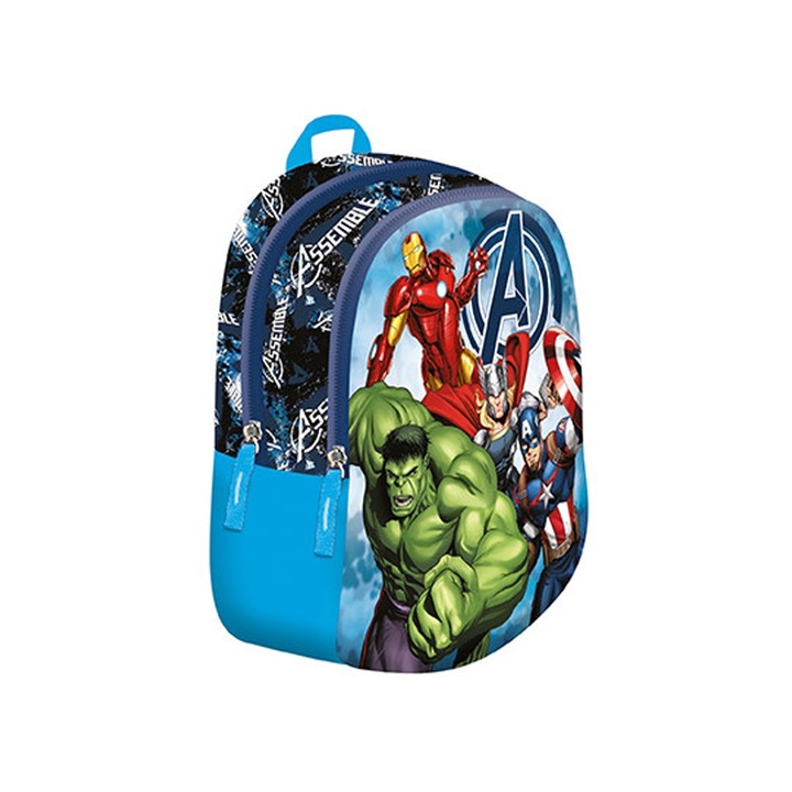 Раница Majewski, Avengers, 2 отделения, 30x23x12 см, вместимост 8 л