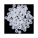 Set 50 accesorii articulatii papusi, plastic, alb