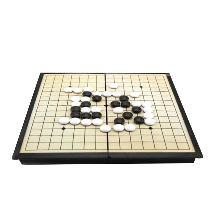 Set de sah magnetic pliabil, plastic, 19.5x9.5x3cm, multicolor